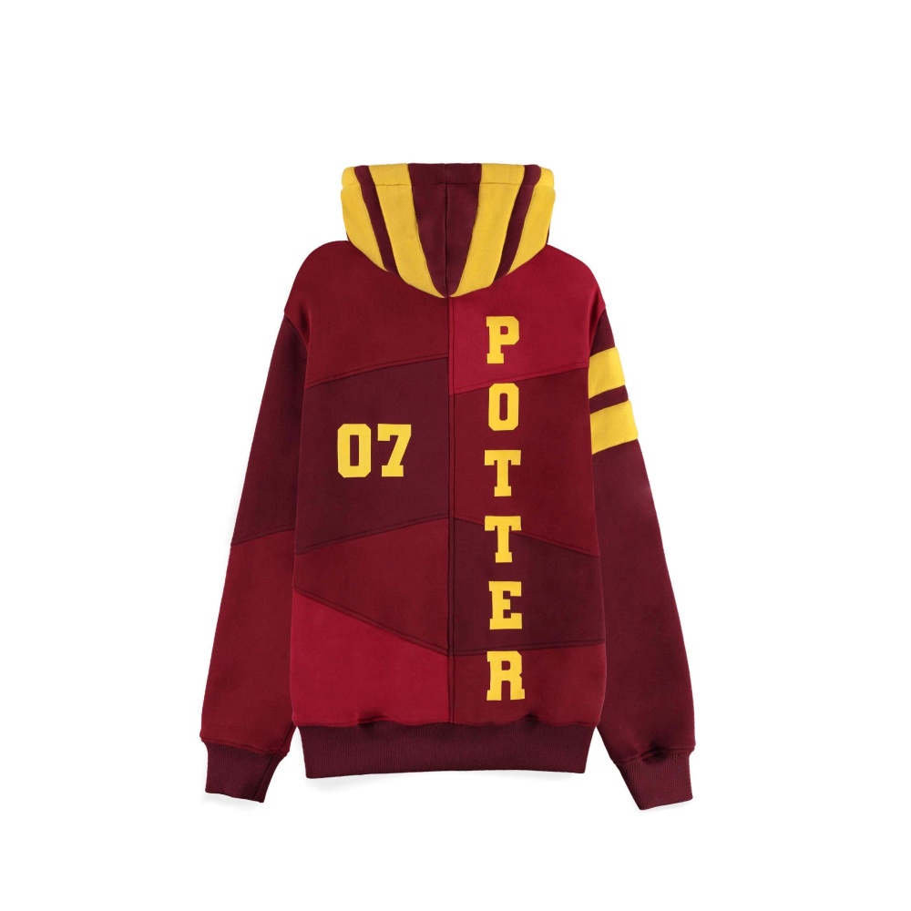 Harry Potter - Quidditch Kapuzenpullover mit Reißverschluss - Rot/Gelb